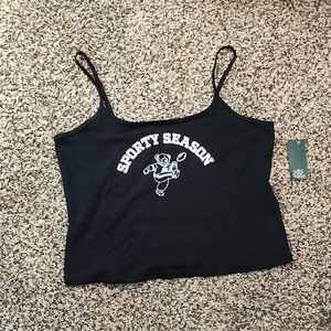 Wild Fable | 'Sporty Season' Black Tank Top